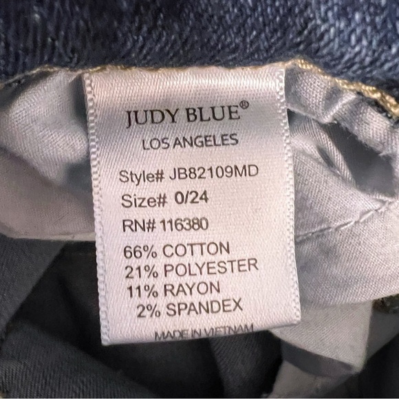 Judy Blue Jeans Women’s Distressed  Skinny Camo Mid Rise Stretch SZ 0/24 - Picture 7 of 7